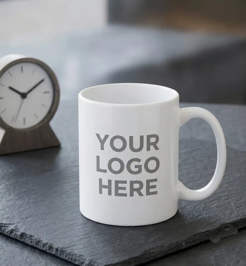 WHITE CERAMIC MUG